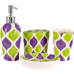 НАБОР ДЛЯ ВАННЫ КЕРАМИЧЕСКИЙ AQUARELLE, 4 ЭЛЕМЕНТА