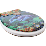 Крышка для унитаза мягкая с дизайном PODARI