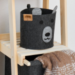 ОРГАНАЙЗЕР ДЛЯ ХРАНЕНИЯ "КОРЗИНКА FUNNY ТЁМНЫЙ МИШКА" Я47181 — изображение 3