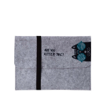 Папка А4 с клапаном, на резинке "CATS" Mr.BLACK", EVA Д2022