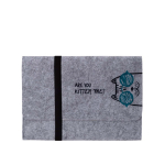 Папка А4 объёмная с клапаном, на резинке "CATS" Ms.GRAY", EVA Д2032