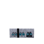 Пенал с клапаном, на резинке "CATS" TRIO", EVA Д2043